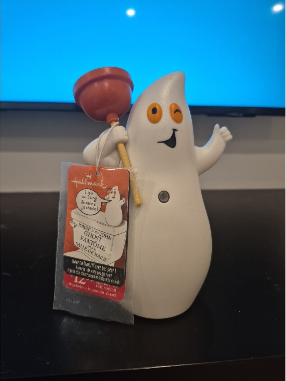 Hallmark Jokin in the John Ghost Bathroom Plunger Does NOT Work For Parts Repair